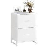 Nicehill White Nightstand with Draw