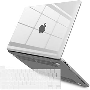 iBenzer MacBook Pro 13 Inch Case 2018 2017 2016 Release A1989 A1706 A1708, Soft Touch Hard Case Shell Cover for Apple MacBook Pro 13.3 with/Without Touch Bar, Crystal Clear,MMP13T-CYCL+1A