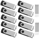 ABLAZE 10 Pack Flash Drive 8GB, USB 2.0 Thumb Drives Bulk USB Drive 8GB USB Memory Sticks Pack