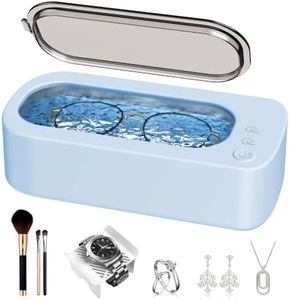 OSLTWI Ultrasonic Jewelry Cleaner Machine: 48kHz 5Min Shine,7Min DeepClean
