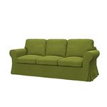 Soferia Replacement Compatible Cover for Ektorp 3-Seat Sofa, fabric Elegance Green