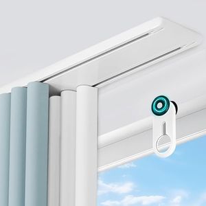 Quvex Double Curtain Track, Double Track Curtain Rail, Silent Heavy Duty Aluminum, Ceiling Mount & Smooth, for Bedroom/Window/Room Dividers, Easy Install