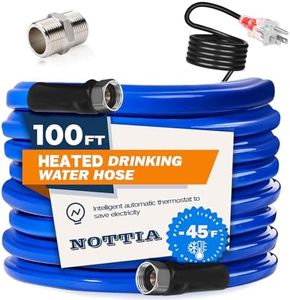 100FT Heated Water Hose for RV, Freeze Protection to -45°F, Lead-Free & BPA-Free, Safe for Campers, Gardening, Livestock, Home Use