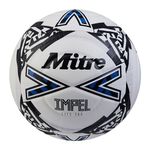 Mitre Impel Lite 360 Football | Highly Durable | Lightweight Ball, White/Black/Blue, 5