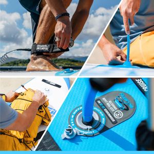 Bluefin Cruise Inflatable SUP Board Set – 6" Thick, Fiberglass Paddle, Kayak Seat