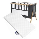 Pinkfairy Baby Toddler Crib Foam Mattress - 80.5 x 51 x 4cm Compatible Fits to Tutti Bambini Cot Mattress - Breathable Cozy Ultra Soft Anti-Allergic