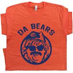 L - Da Bears T Shirt Chris Farley Ditka Football Tee Mens Womens Kids Vintage Retro Graphic Tshirt Orange