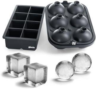 glacio Ultimate Combo Ice Pack for Whiskey, Slow-Melting, 100% Silicone, No-Plastic, Easy Release, Ideal for Gifting and Elevating Cocktails