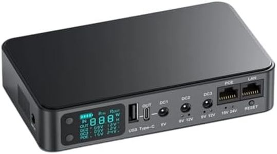 zozii D2P Mini UPS DC Uninterruptible Power Supply 18000mAh 5v 9v 12v 2A 220V Router WiFi Modem 18650 Battery Backup LCD Display