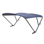 SureShade Power Pontoon Bimini Top - Black Anodized Frame, Navy Fabric