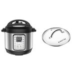 Instant Pot DUO Plus 80 Electric Pressure Cooker (8 Quart) + Tempered Glass Lid (10 inch)