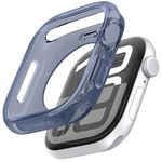 CASEOLOGY by Spigen Capella Cover Case Compatible with Apple Watch 10 (46mm) Apple Watch 10 (46mm) Case Cover with Clear and Flexible TPU Material (TPU | Clear Navy)