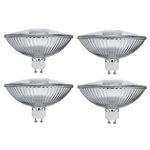 Bluex Bulbs 4 Pack 75R111/GU10/FL - 75 Watt Halogen R111 Reflector 120V- GU10 Base (Twist & Lock) Glass Cover - 75W Flood Light Bulb Halogen Bulb - Landscape, Downlights, Recessed, Track Lighting