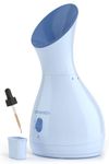 CARESMITH 2 In 1 Face Steamer + Steamer For Cold & Cough | 16 Mins Of Natural Steam With 170Ml Large Tank | Dedicated Chamber For Balms & Oils | Vaporizer Steamer With Cough, Cold & Facial | Anti-Splash Technology