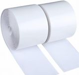 ZCOINS 2in x 16.4ft Self-Adhesive Hook and Loop Strips Tape Roll Heavy Double Sided Sticky Duty Strips Industrial Strength Sticky Fastener Interlocking Fastener (White)