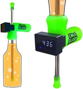Chug Buddy Beer Snorkel with TIMER, Beer Bong, Shotgun Tool, Drinking Accessories, Drinking Funnel Bottle Chugger, Speed Snorkel, Beverage Snorkel with Premium Stainless Steel Tube Funnel