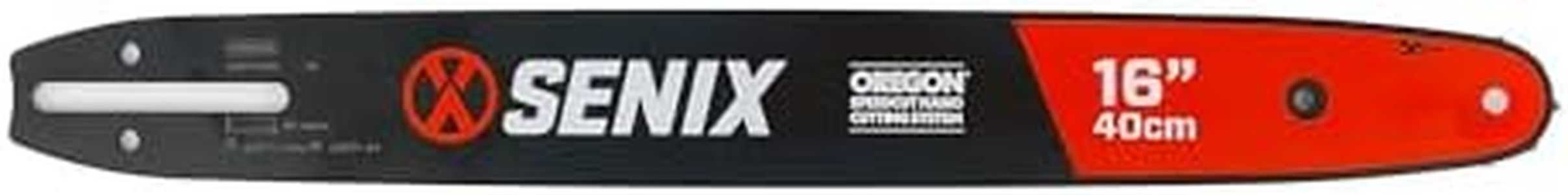 16 Inch Chainsaw Bar, Chain Saw Bar Compatible with SENIX X6 60V Chainsaw Model CSX6-M