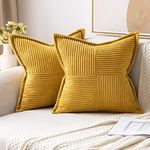 MIULEE Corduroy Pillow Covers with 