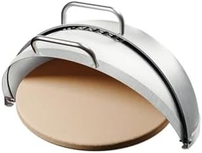 Breeo Grill Dome for Outpost Grill – Hinged Stainless Steel Dome w/Built-in Thermometer, Griddle Accessories Kit, Outdoor Set for Live-Fire Cooking – Fits X/19, Y Series - Outpost Grill Required