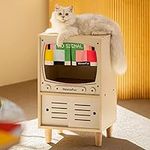 Cat TV House Wooden Cat Condo Cat B