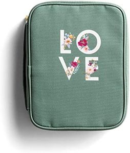 Dayspring Studio 71 - Green Canvas Love Bible Cover with Zipper (J7419)