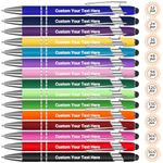 12 Pcs Personalised Pen For Business Personalised Pens For Women Men Personalized Engraved Pen In Bulk Personalised Gifts Customised Pen Writing Custom Pen With Black Ink Gift With Stylus Tips Office