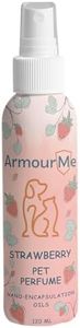 ArmourMe Dog Perfume Spray | Waterbased | Natural Deodorizer for Dogs | Eliminates Dog Odors for Smelly Dogs, pH Balanced, Free from Sulfates and Parabens. (120 ML, Strawberry)