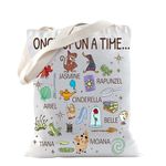 TSOTMO Movie Merchandise Tote Bag Fairy Tale Bag For Fans Cartoon Movie Canvas Bag Fairy Tale Book Lovers Gift (C.Once Tote)