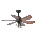 Faro 33703 - Chicago Ceiling Fan Black