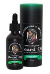 Gentleman Stoic Premium Beard Oil - All Natural Beard Conditioning Oil with Argan & Vitamin E Infused – Condition, Soften, and Promote Growth - Fresh Mint (2oz - Pack of 1)