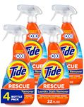 Tide Laundry Stain Remover with Oxi, Rescue Clothes, Upholstery, Carpet and more from Tough Stains, Stain Treater, 22 Fl Oz (Pack of 4)