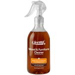 Gleema Wood & Furniture Cleaner | Clean & Protects Shine of All Type of Wooden & Laminates Surfaces | Almond Fragrance | Suitable for Sandalwood, Teak, Sal, Cedar, Oak, Pine & Maple | 500 ml