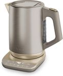 Ninja Perfect Temperature Kettle, 1.7L, with Temperature Control, LED Display, Easy to Use Kettle with Rapid Boil and Temperature Hold, Stone/Gold KT201UKSTGD