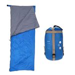 Lixada Envelope Sleeping Bag Ultra-Light Waterproof with Compression Sack for Outdoor Traveling Camping Hiking Blue