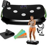 LifePro Rumblex 4D Vibration Plate Exercise Machine - Triple Motor Oscillation, Linear, Pulsation + 3D/4D Vibration Platform - Whole Body Viberation Machine for Home, Weight Loss & Shaping. (Black)