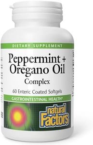 Natural Factors - Peppermint & Oregano Oil Complex, Support for Gastrointestinal Health, 60 Soft Gels