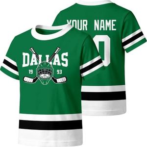 KREDE Dallas T Shirt Custom Name Number Gift for Kids Girl Boy