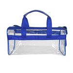 Kuber Industries Travel Toiletry Bag|Cosmetic Pouch|Toiletry Bag for Women & Men (Blue)