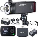 Godox AD200 Pro II AD200Pro II AD200ProII Strobe Light, One-Tap Sync with X3, Bi-Color LED Modelling Led, Color Group Indicator, Adjustable from 1/512 to 1/1, 500 Full Power Flashes