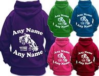 HORSE AND RIDING HOODIE PERSONALISED UNISEX HOODIE Children’s & Adult’s SHOW JUMPING