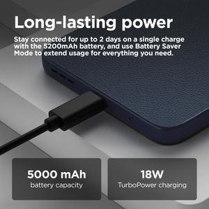 Motorola E15 Smartphone, 2GB RAM 64GB Storage – Denim Blue