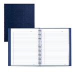 Blueline MiracleBind™ Notebook, Lizard-Like Hard Cover, 9.25" x 7.25", 150 Pages, Indigo Blue (AF9150.82)