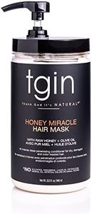 tgin Honey Miracle Hair Mask (Jumbo, 32 oz) for Natural Hair - Dry Hair - Curly Hair - Type 3c and 4c hair