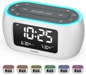 HOUSBAY Glow Small Alarm Clock Radi