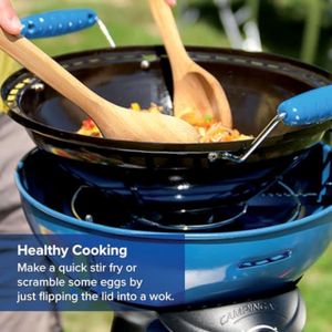 Campingaz Party Grill 400 CV Portable Camping BBQ – Stove, Griddle, Grid, Pan Support, CV470 Gas or R907 Cylinder