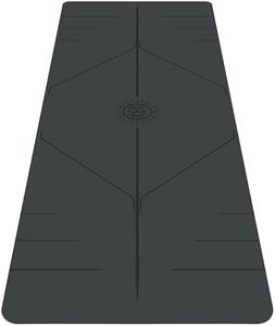 Plyopic Esterilla de Yoga Ultra-Grip Pro+ | EXTREMO Antideslizante - Agarre en Seco y Húmedo - Línea de Alineación - Para Yoga, Pilates, Ejercicio, Bikram y Hot Yoga (Negro)