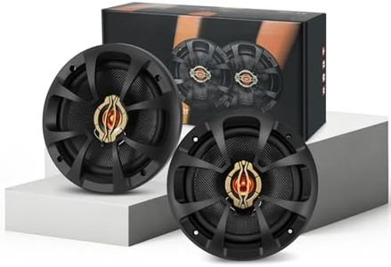 CLES ZYZ 2026 Upgraded 6.5 Inch Car Speakers, 6.5 Speakers, 800W Peak Power, 200W RMS, 4 Ohm, Car Audio Speakers with Glass Fiber Woofer & PEI Tweeters for Hi-Fi Music Experience (Pair)
