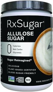 RxSugar Delicious Plant-Based Crystal Sugar, Allulose, 16 oz | Allulose sweetener | 0 Calorie, 0 Net Carbs, 0 Glycemic | Diabetes-Safe Natural Sugar | Keto Certified | Non-GMO Project Verified |