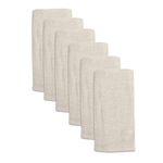 Linen Napkins, 6pcs Linen Dinner Cloth Napkins, Cotton Dinner Cloth Napkin 40 x 40 cm for Wedding, Party, Home Use