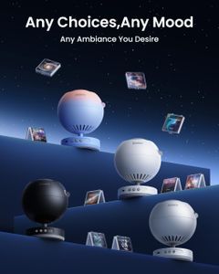 POCOCO Galaxy Star Projector Night Light – 2 Discs, Pink, Home Planetarium